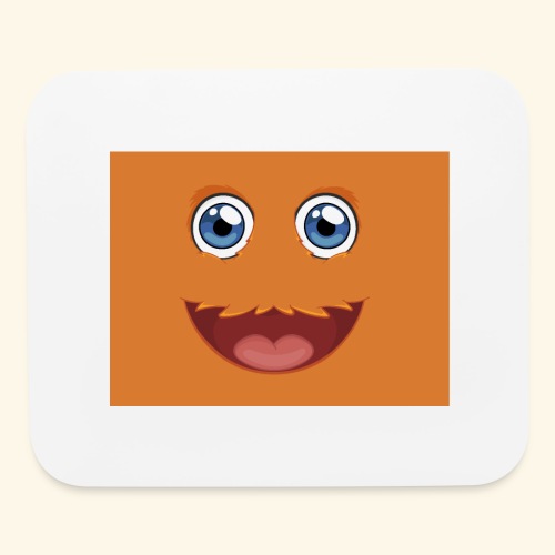 Fuzzy Face Orange - Mouse pad Horizontal