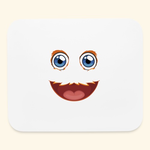 Fuzzy Puppet Face - Mouse pad Horizontal