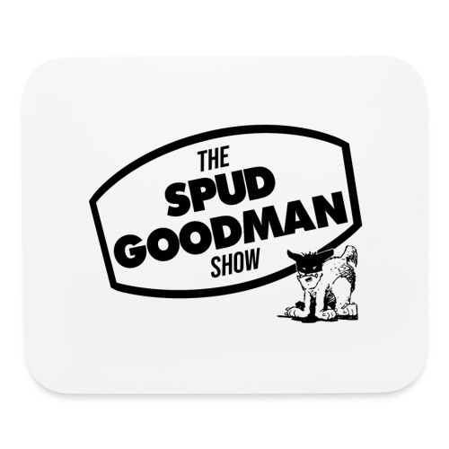 Spud Goodman Logo Black with Kitty - Mouse pad Horizontal