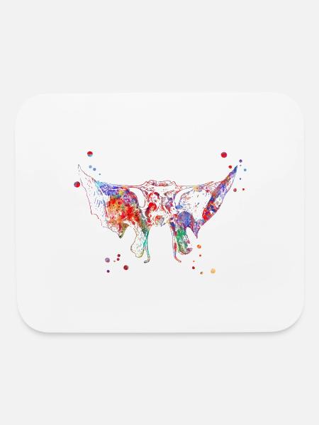 Sphenoid Bone - Mouse pad Horizontal - white - Front