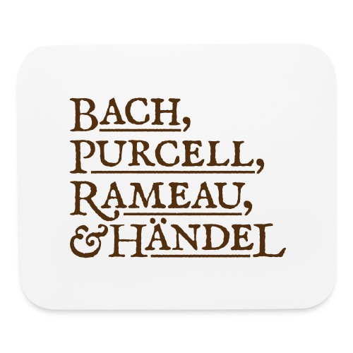Fab Four of Early Music - Mouse pad Horizontal