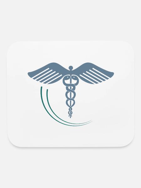 Symbol of Medicine - Mouse pad Horizontal - white - Front