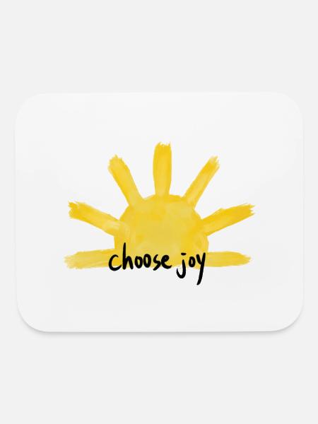 Choose Joy - Mouse pad Horizontal - white - Front