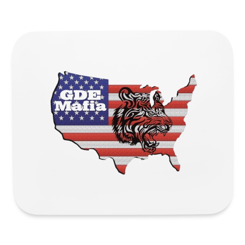 American Flag with Tiger - GDE Mafia - Mouse pad Horizontal