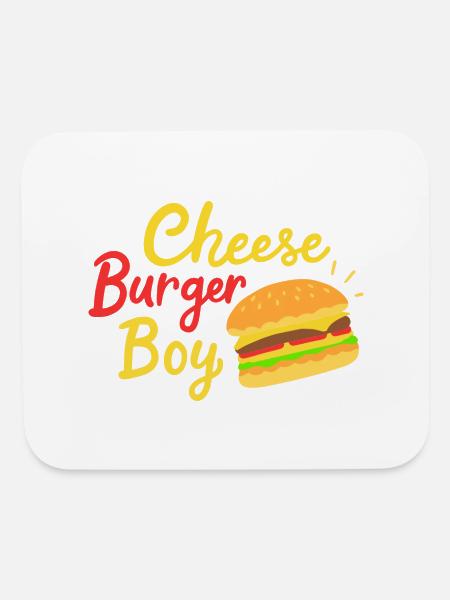 Cheeseburger Boy - Mouse pad Horizontal - white - Front