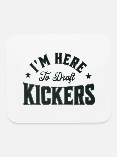 Fantasy Football Party I'm Here To Draft Kickers - Mouse pad Horizontal - white - Front