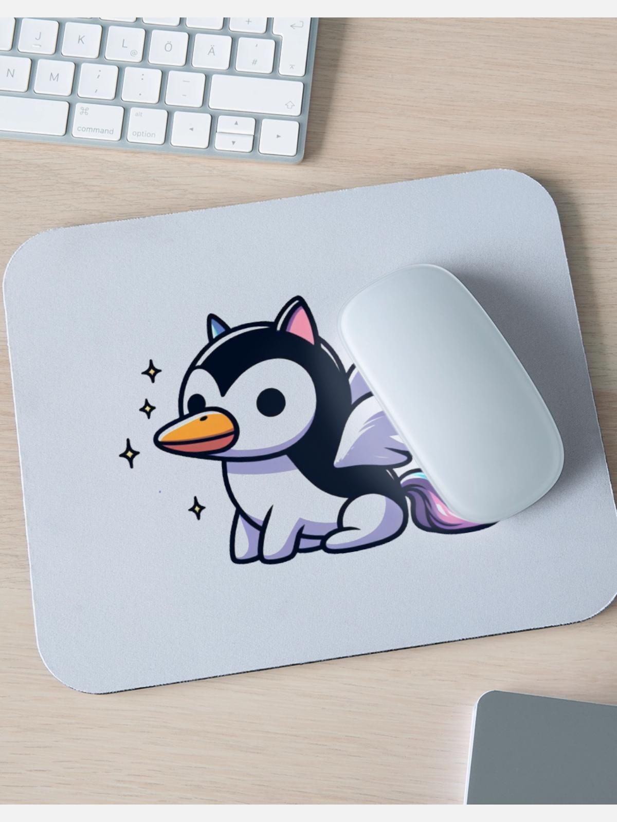 Pegasus Penguin - Mouse pad Horizontal - white - Front