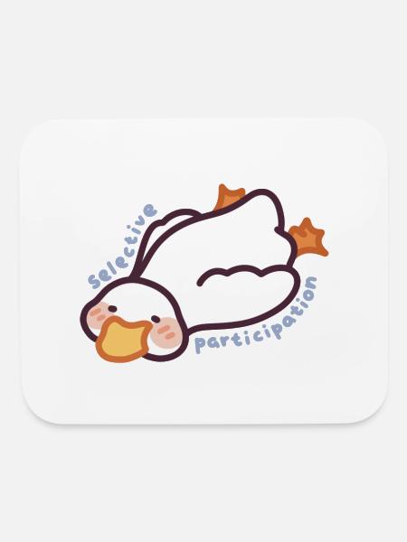 Selective Participation Duckie - Mouse pad Horizontal - white - Front