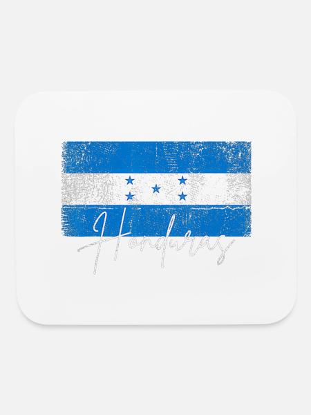 Honduras Flag Honduran Hondurian Catracha Patriot - Mouse pad Horizontal - white - Front