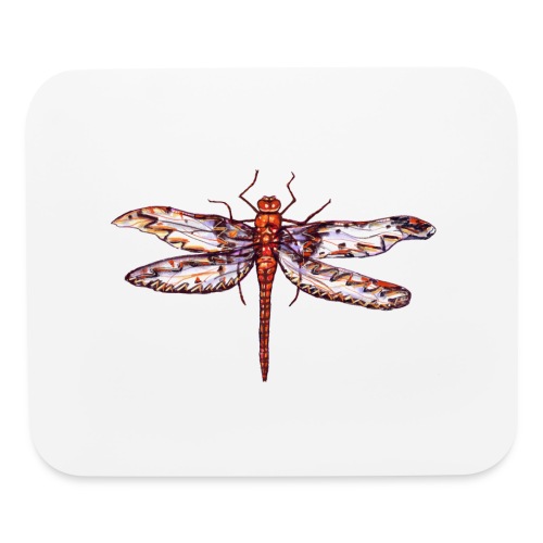 Dragonfly red - Mouse pad Horizontal