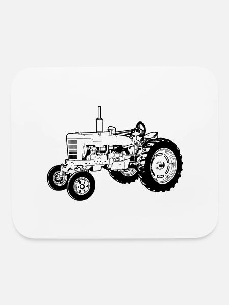 tractor - Mouse pad Horizontal - white
