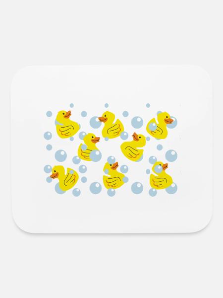 Rubber Duck - Mouse pad Horizontal - white - Front