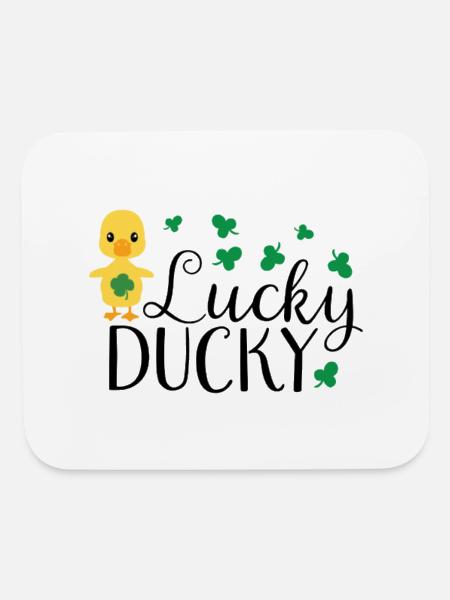 Lucky Duck - Mouse pad Horizontal - white - Front