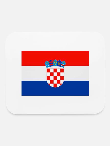 croatia flag - Mouse pad Horizontal - white