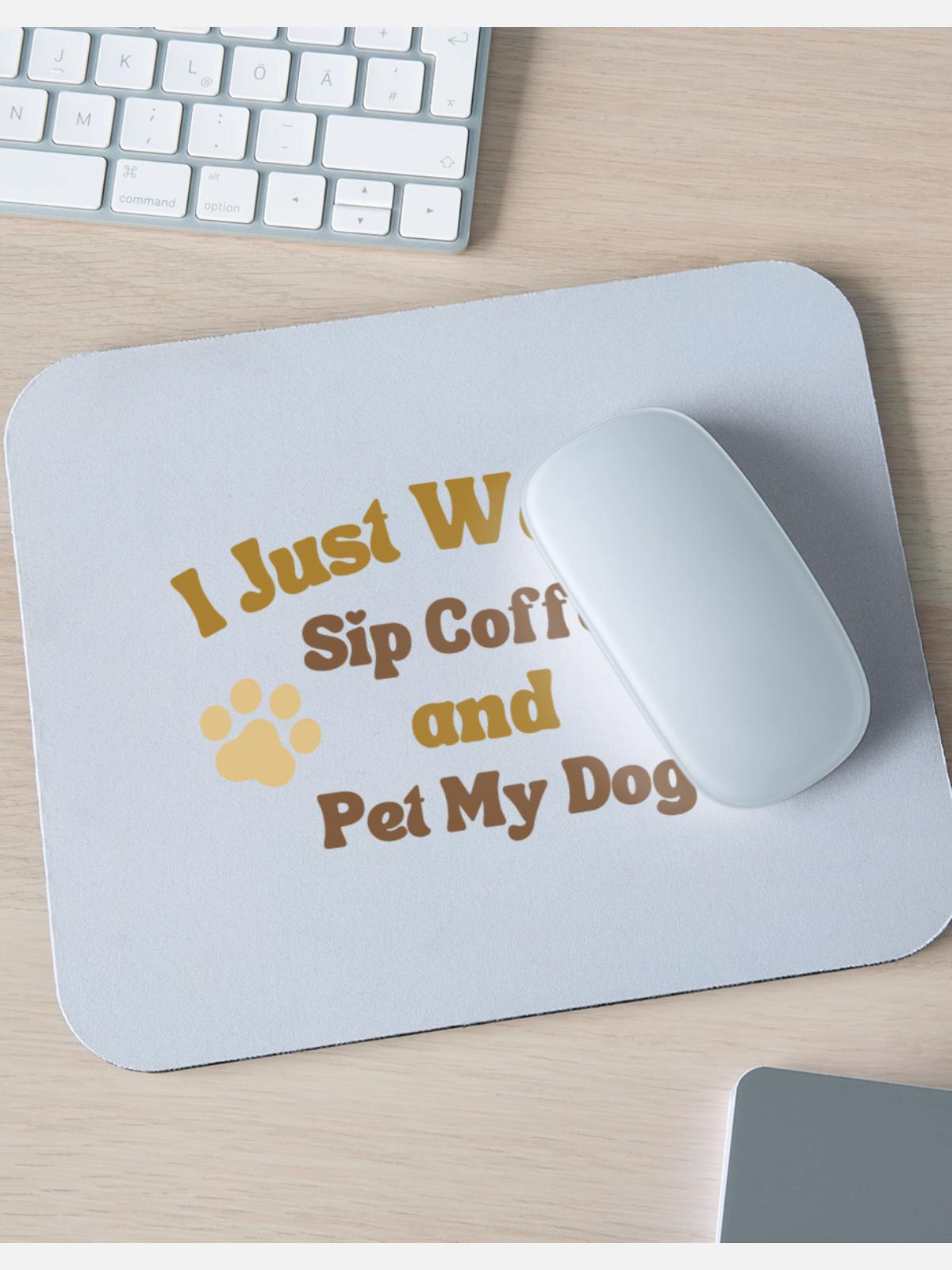 Sip coffee - Mouse pad Horizontal - white - Front