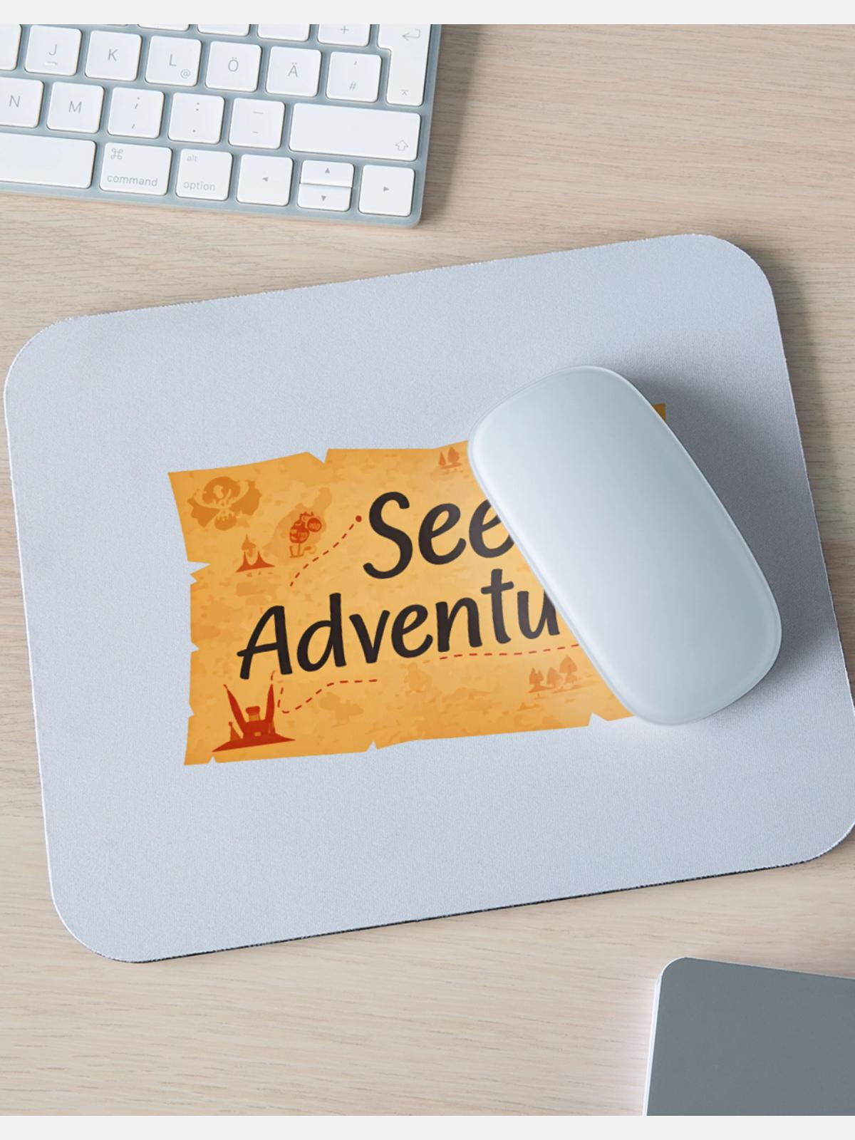 Seek adventure - Mouse pad Horizontal - white - Front