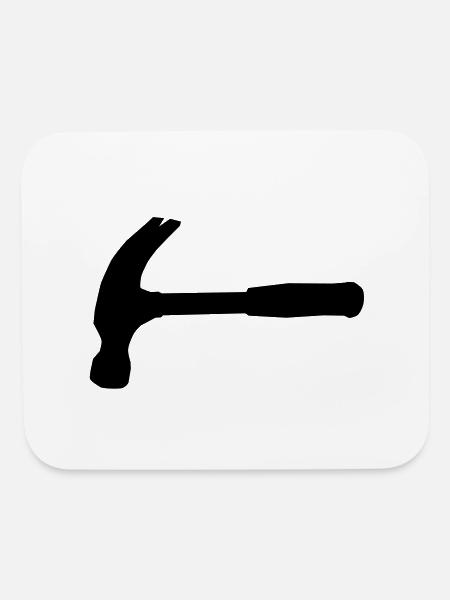 Hammer - Mouse pad Horizontal - white - Front