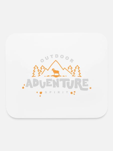 Outdoor Adventure - Mouse pad Horizontal - white - Front