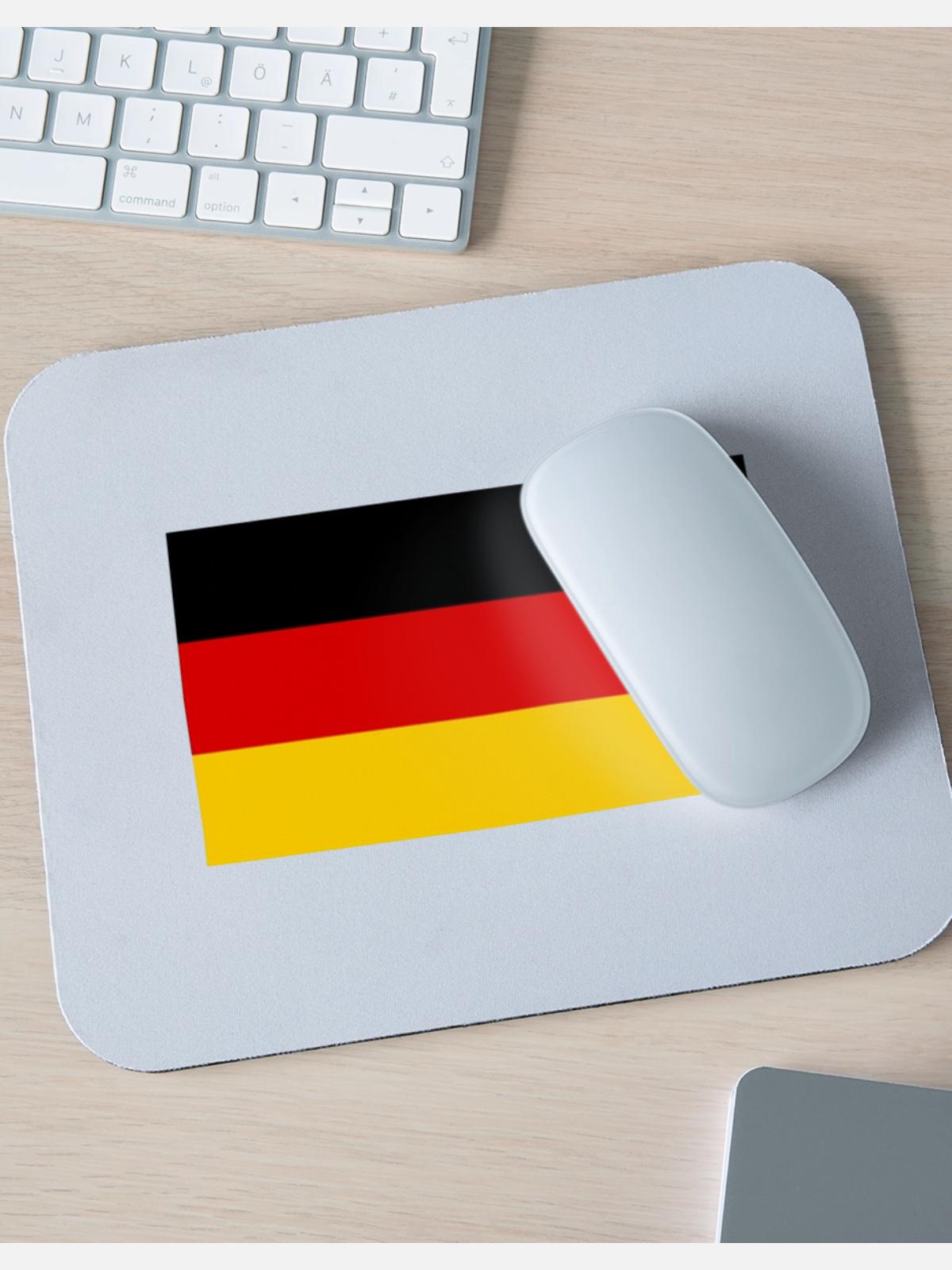 flag germany - Mouse pad Horizontal - white - Front