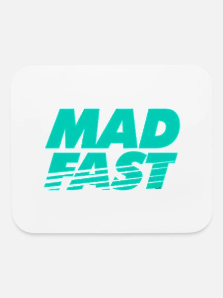 MAD FAST - Mouse pad Horizontal - white - Front