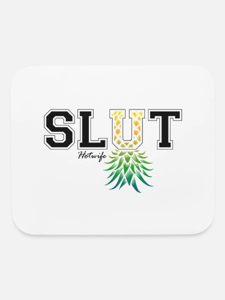 Hotwife Swinger Open Marriage - Upside Down - Mouse pad Horizontal - white - Front
