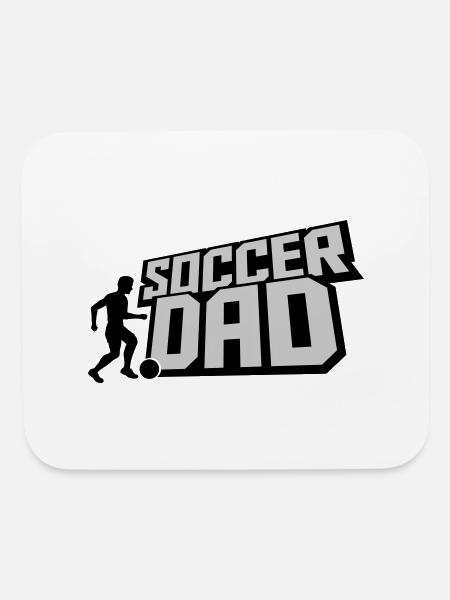 Ball Kicker Soccer Dad - Mouse pad Horizontal - white - Front