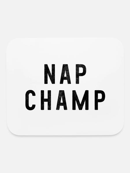 Nap Champ - Mouse pad Horizontal - white - Front