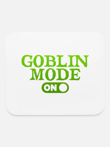 Goblin Mode - Mouse pad Horizontal - white - Front