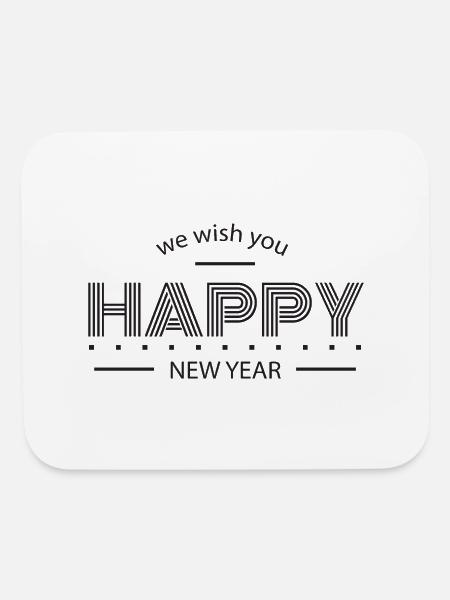 happy new year 2024 - Mouse pad Horizontal - white - Front