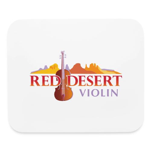 Red Desert Violin- Red Text, Cut-Out. - Mouse pad Horizontal