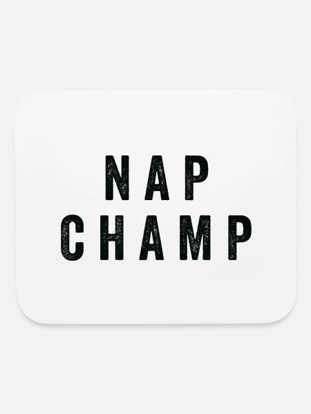 Nap Champ - Mouse pad Horizontal - white - Front