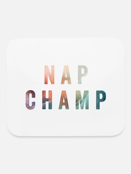 Nap Champ - Mouse pad Horizontal - white - Front