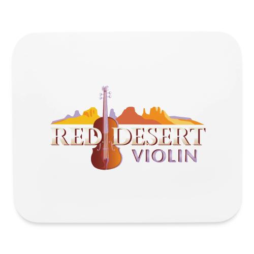 Red Desert Violin, Cut-Out Logo, White Letters. - Mouse pad Horizontal