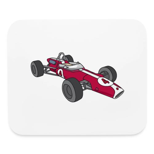 Red racing car, racecar, sportscar - Mouse pad Horizontal