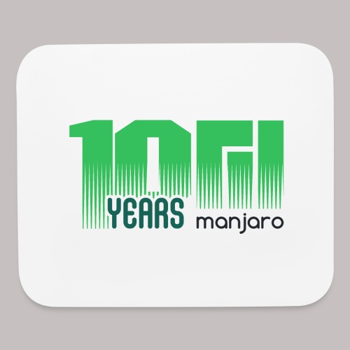 10 years Manjaro dark - Mouse pad Horizontal