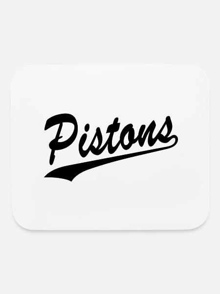 Pistons - Mouse pad Horizontal - white - Front