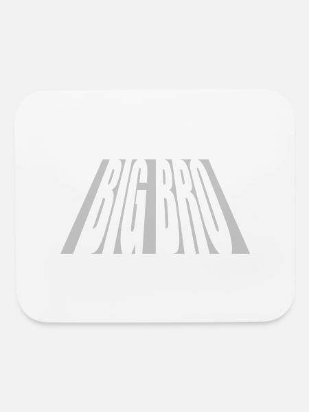 Perspective Big Bro Logo - Mouse pad Horizontal - white - Front