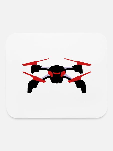 Drone - Mouse pad Horizontal - white - Front