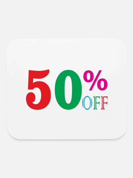 50 OFF - Mouse pad Horizontal - white