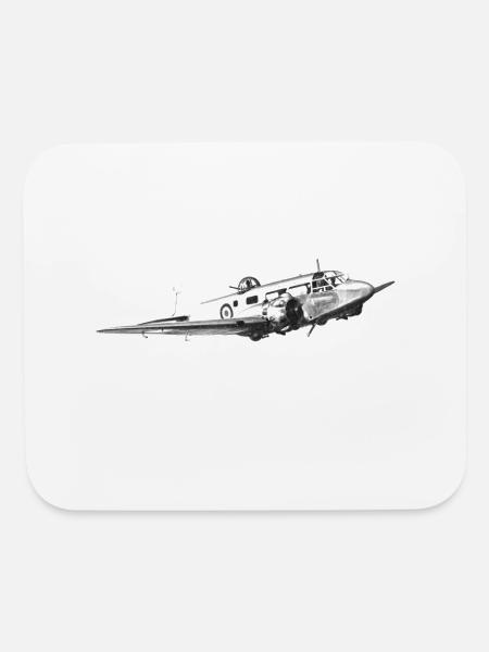 Airspeed Envoy Transport aircraft - Mouse pad Horizontal - white - Front