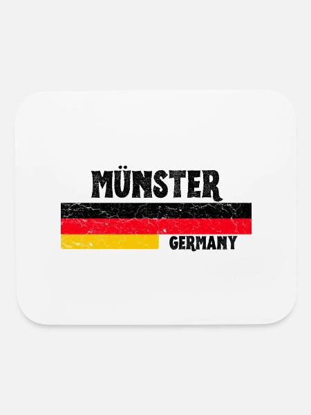 Münster Germany - Mouse pad Horizontal - white - Front