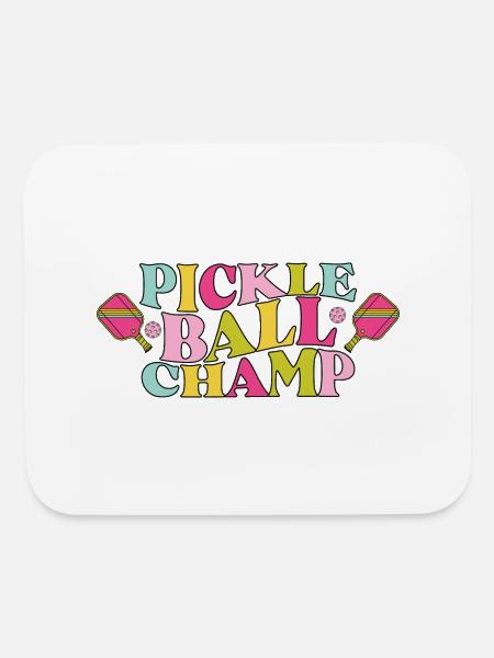 Pickle Ball Champ - Mouse pad Horizontal - white - Front