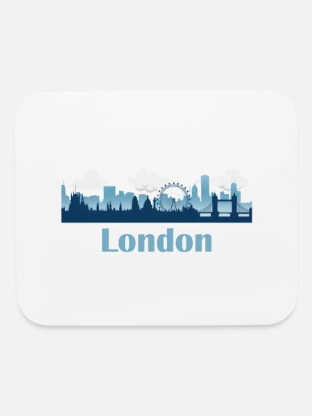 London - Mouse pad Horizontal - white - Front