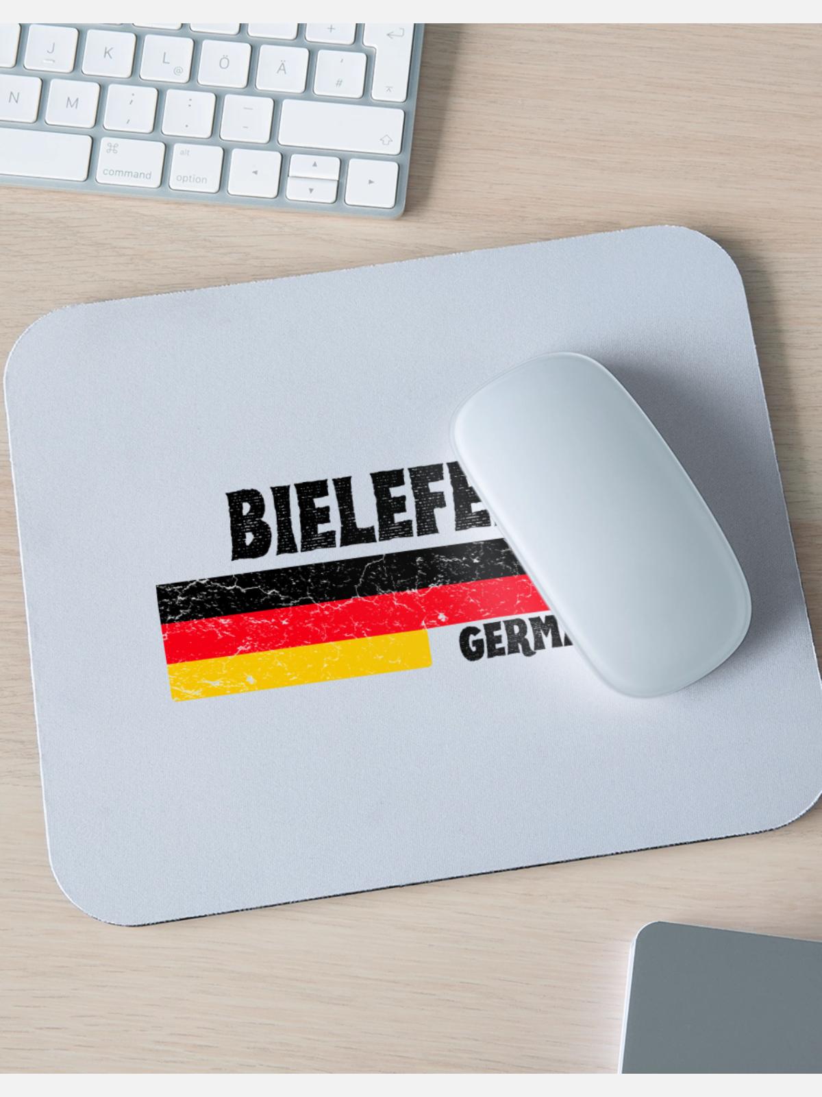 Bielefeld Germany - Mouse pad Horizontal - white - Front