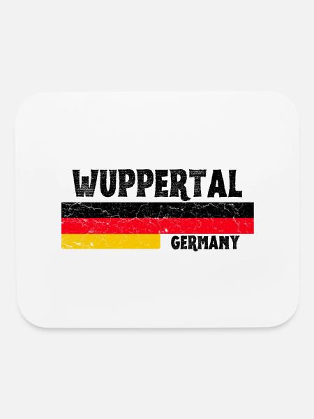 Wuppertal Germany - Mouse pad Horizontal - white - Front