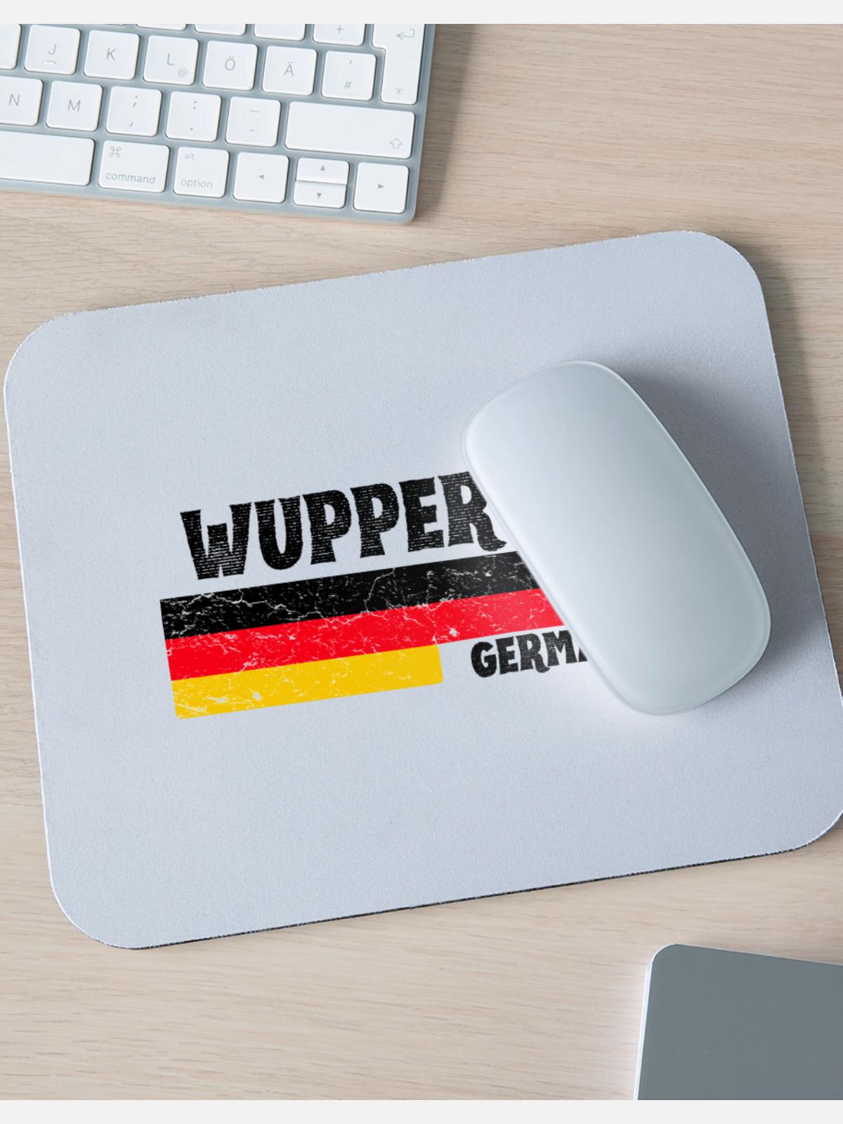 Wuppertal Germany - Mouse pad Horizontal - white - Front