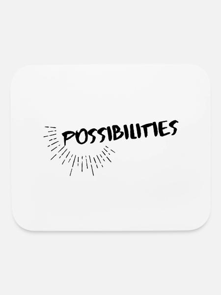 Possibilities - Mouse pad Horizontal - white - Front