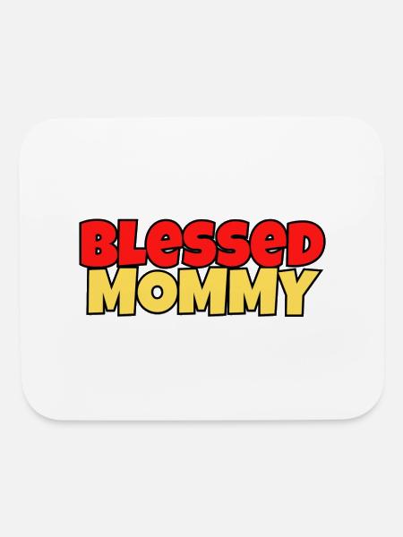 Blessed Mommy - Mouse pad Horizontal - white