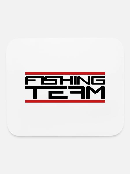 beam red fishing team sport logo caught fish fishi - Mouse pad Horizontal - white - Front