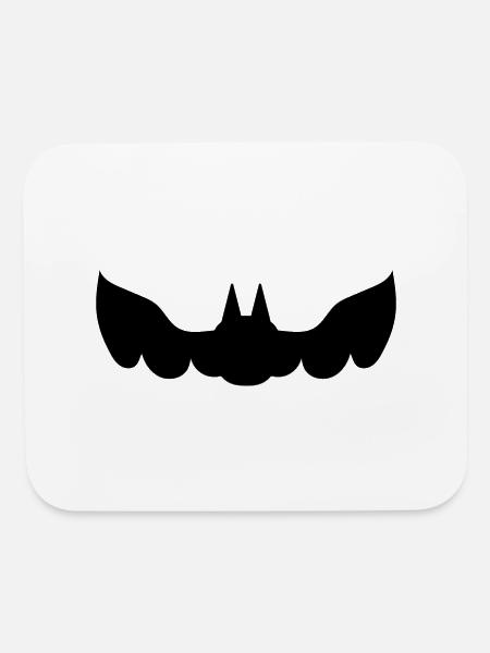 bat silhouette - Mouse pad Horizontal - white - Front